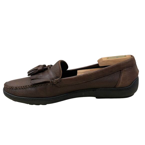 Bragano Loafers Mens 11.5M Brown Leather Tassel Kiltie Moccasin Made in Italy main image 11